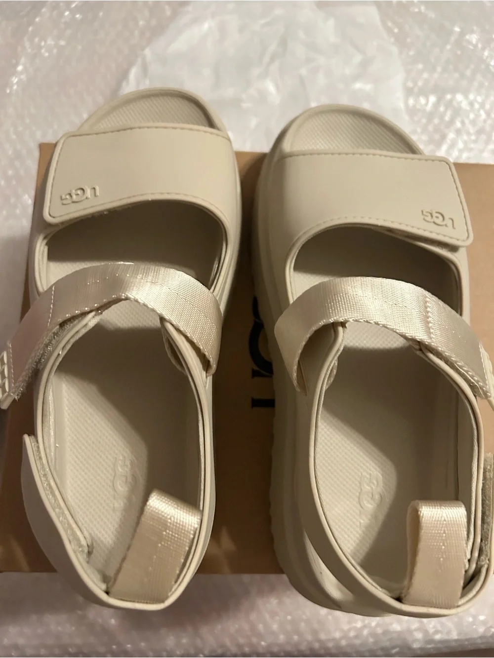 UGG Cream Platform Lug Sandals - Picture 4 of 6